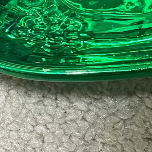 VTG Red & Green Decorative Snowman Holiday Candy Treat Plates Dishes Set of Two - Picture 15 of 16